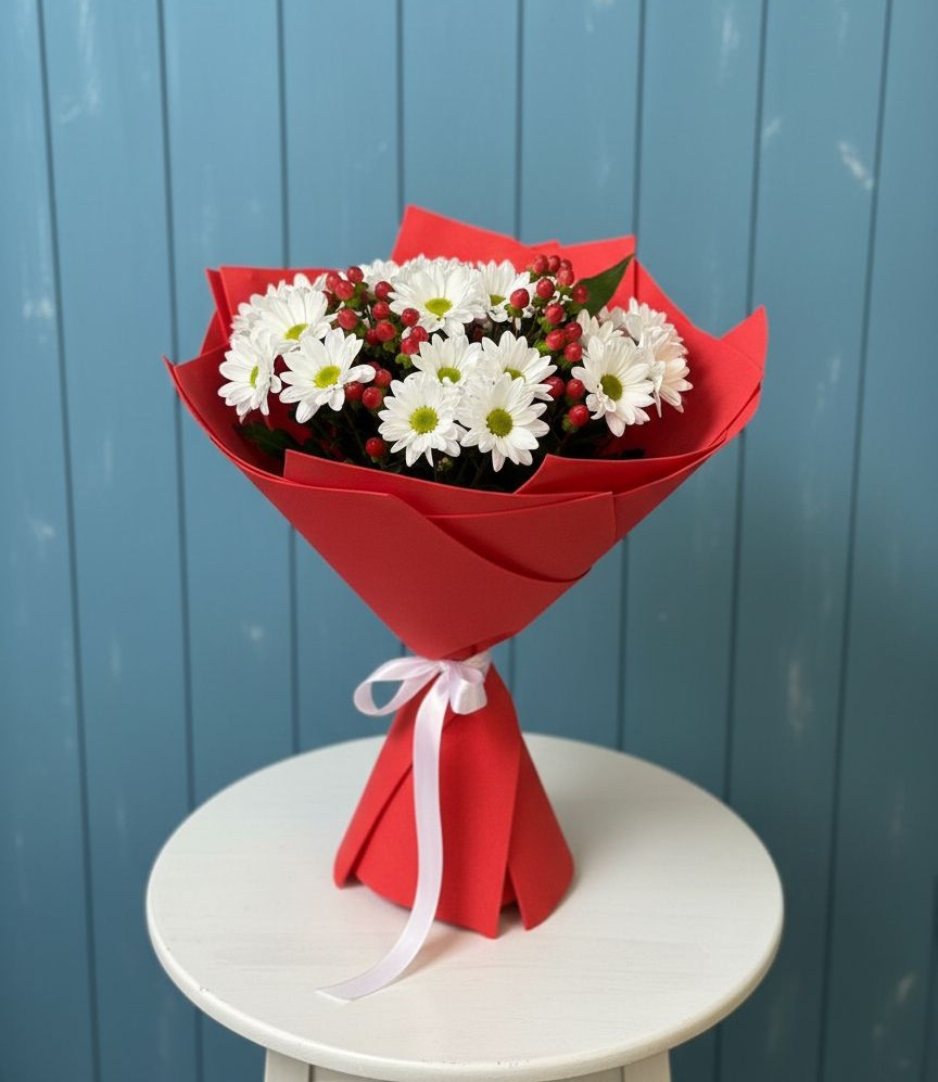 Букет цветов из: Хризантемы в Уразово