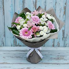 Букет цветов из:  Герберы, Альстромерии и Хризантемы #REPLACE_PRED# Уразово