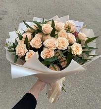 Букет Кремовые розы Латте в Уразово