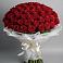 Букет 101 Красная роза Блэк Мэджик в Уразово