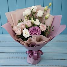 Букет цветов из:  Розы и Лизиантусы в Уразово