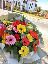 Букет цветов из:  Герберы #REPLACE_PRED# Уразово