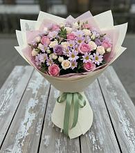 Букет цветов из:  Розы и Хризантемы в Уразово