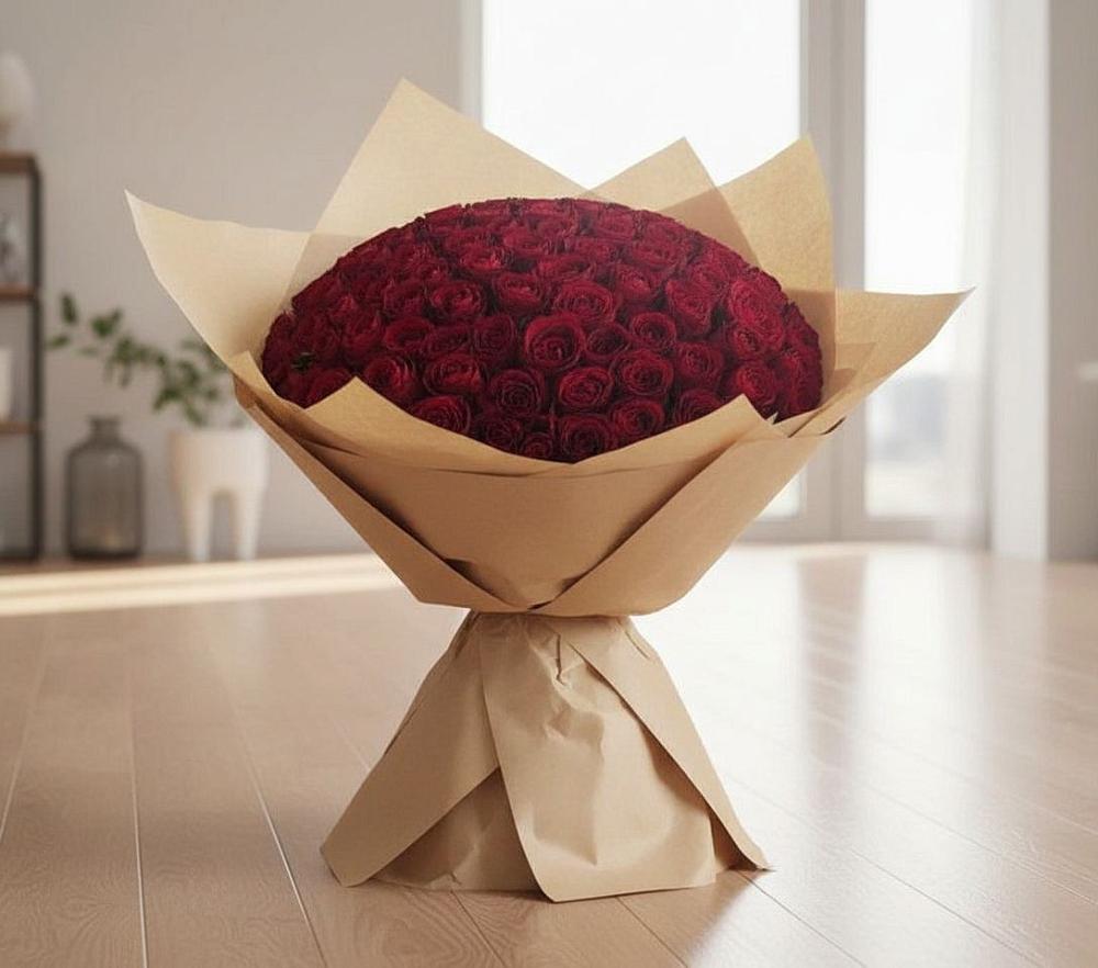 Букет 101 Красная роза в Уразово
