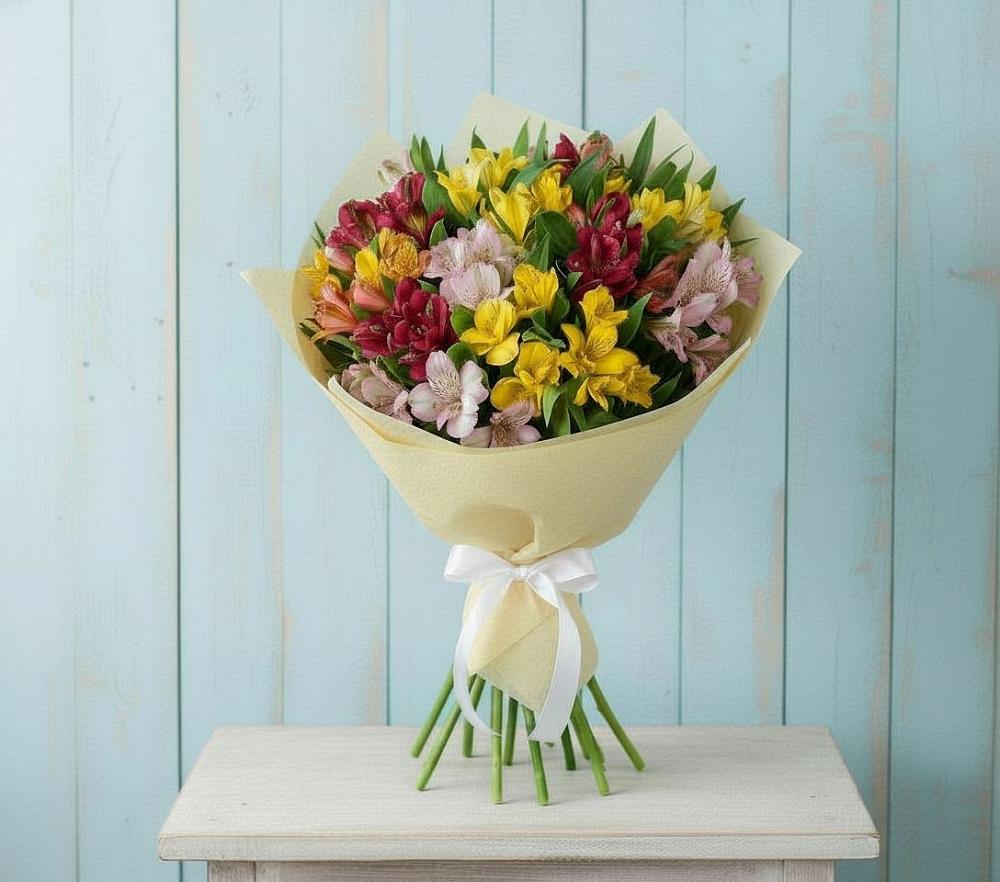Букет цветов из: Альстромерии в Уразово