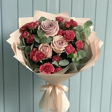 Букет цветов из:  Гвоздики и Розы в Уразово