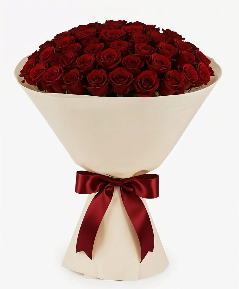 Букет 101 Бордовая роза Блэк Бакарра в Уразово