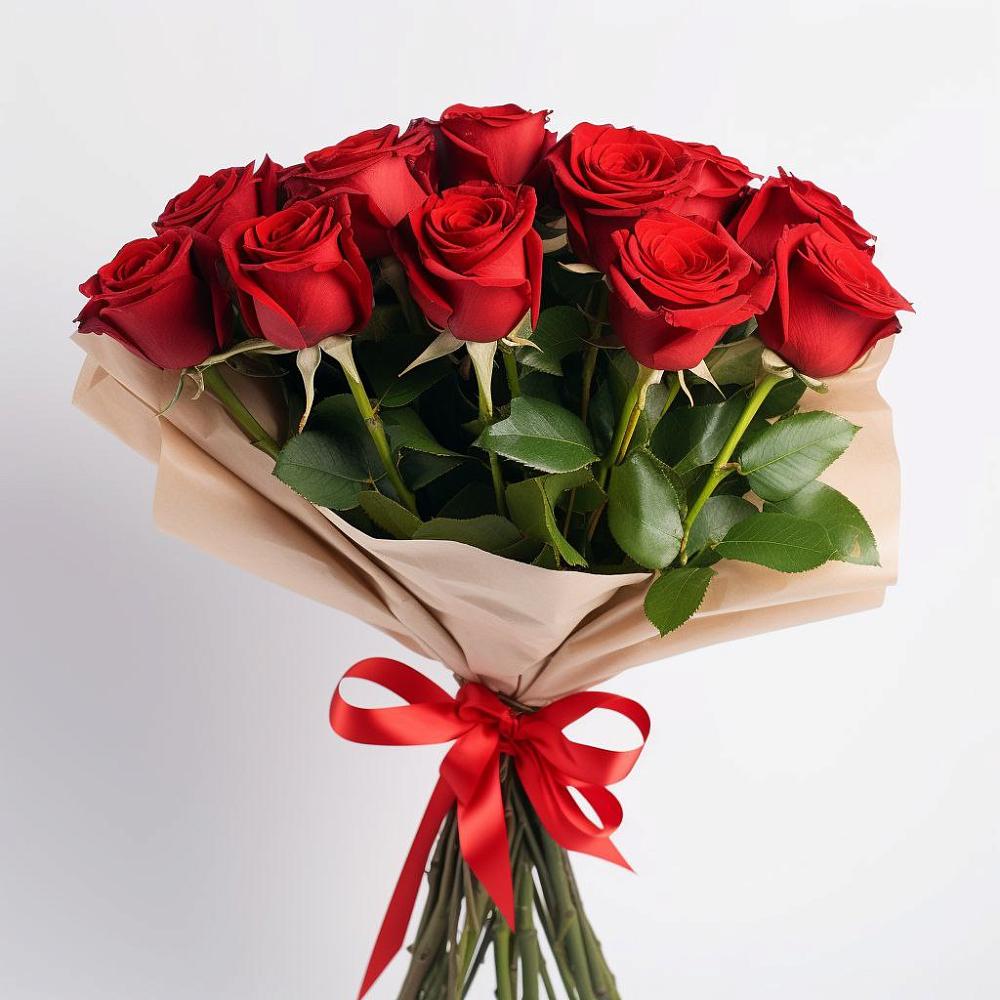 Букет 11 Красных роз Эдлесс Лав в Уразово